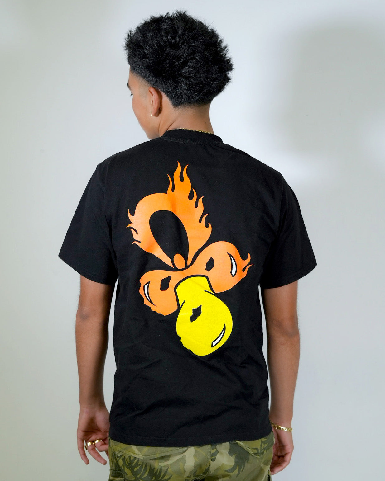 W$ Baby Flame Tee Black