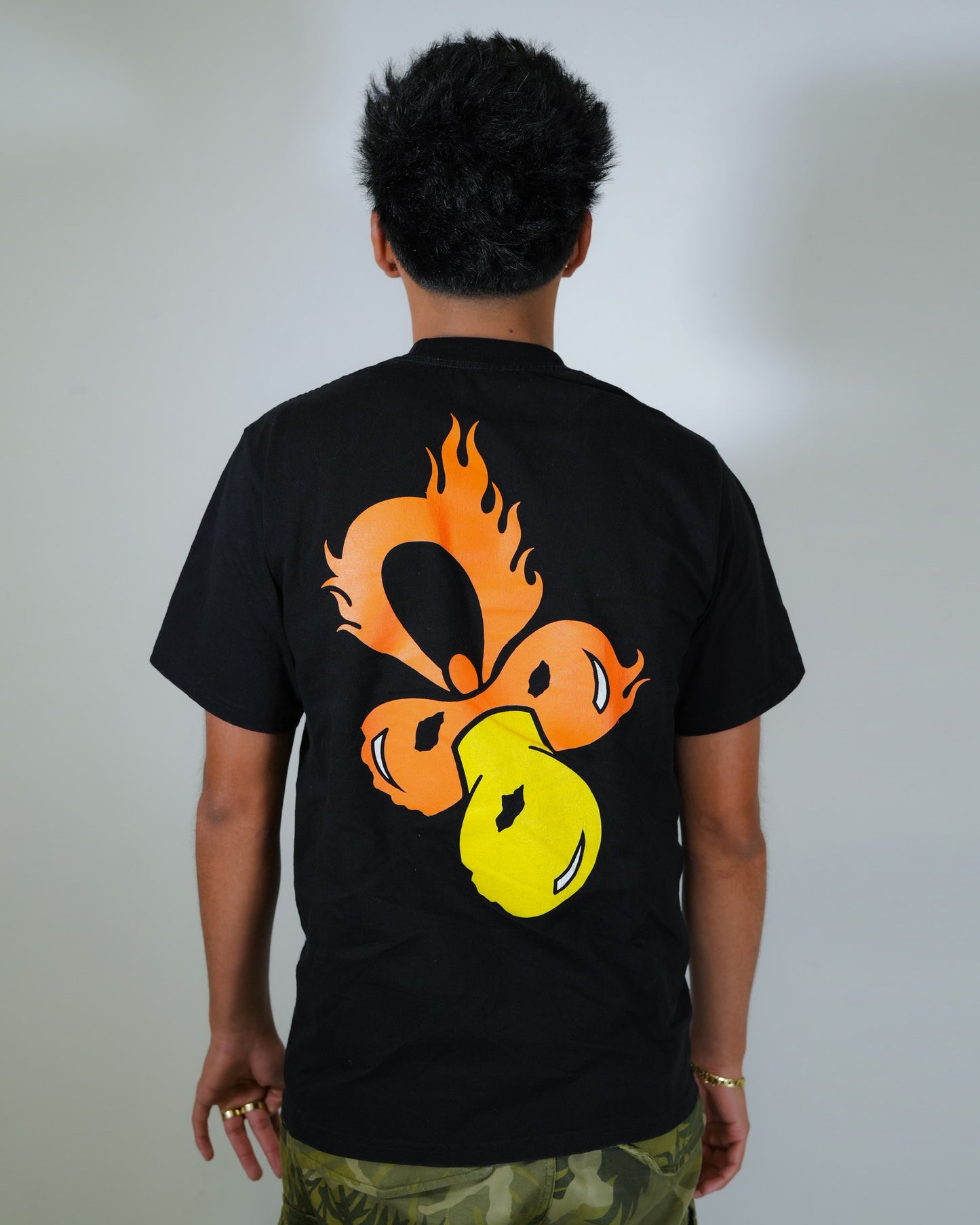 W$ Baby Flame Tee Black
