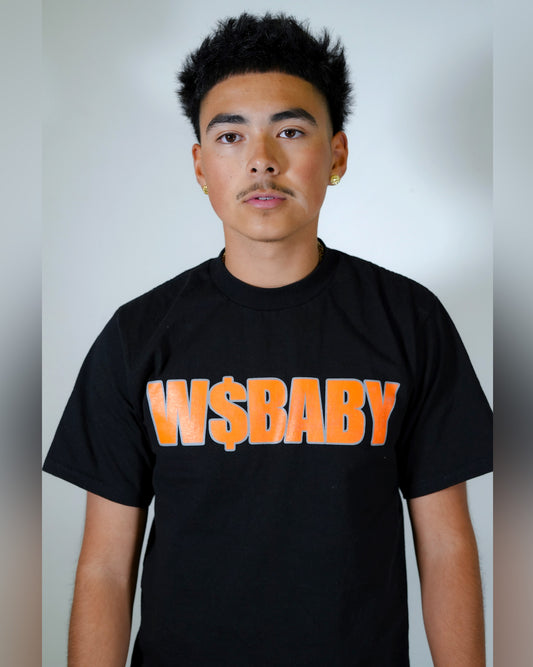 W$ Baby Flame Tee Black