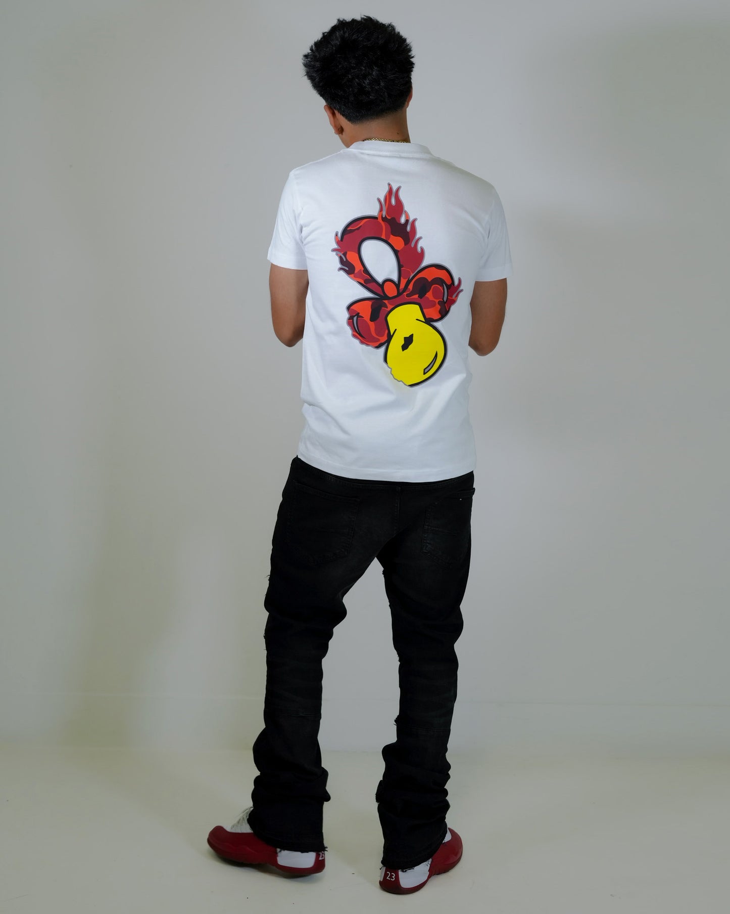 W$ Baby Flame Tee White