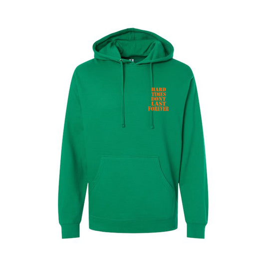 Hard Times Green Hoodie