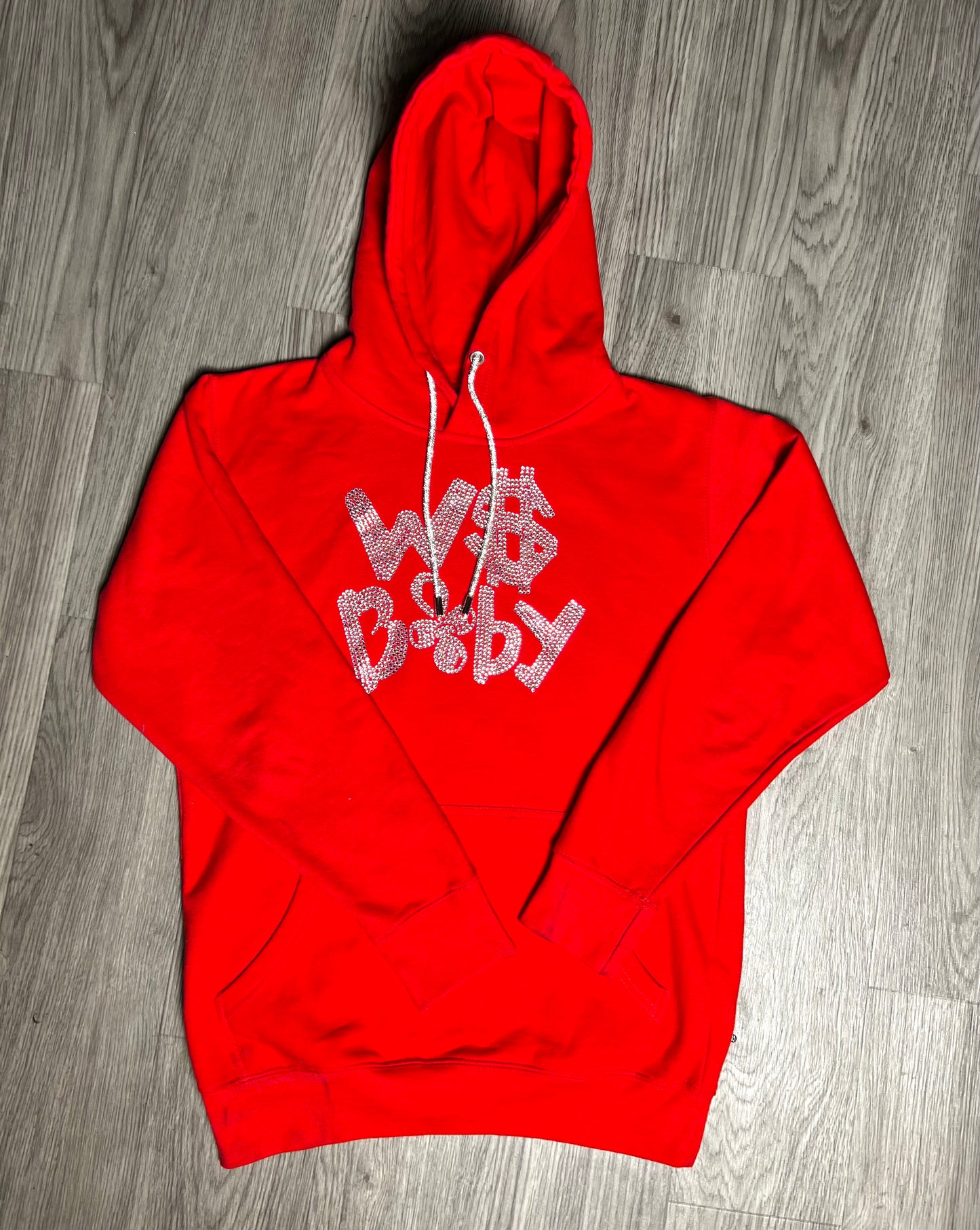 W$baby Red Bussdown Hoodie