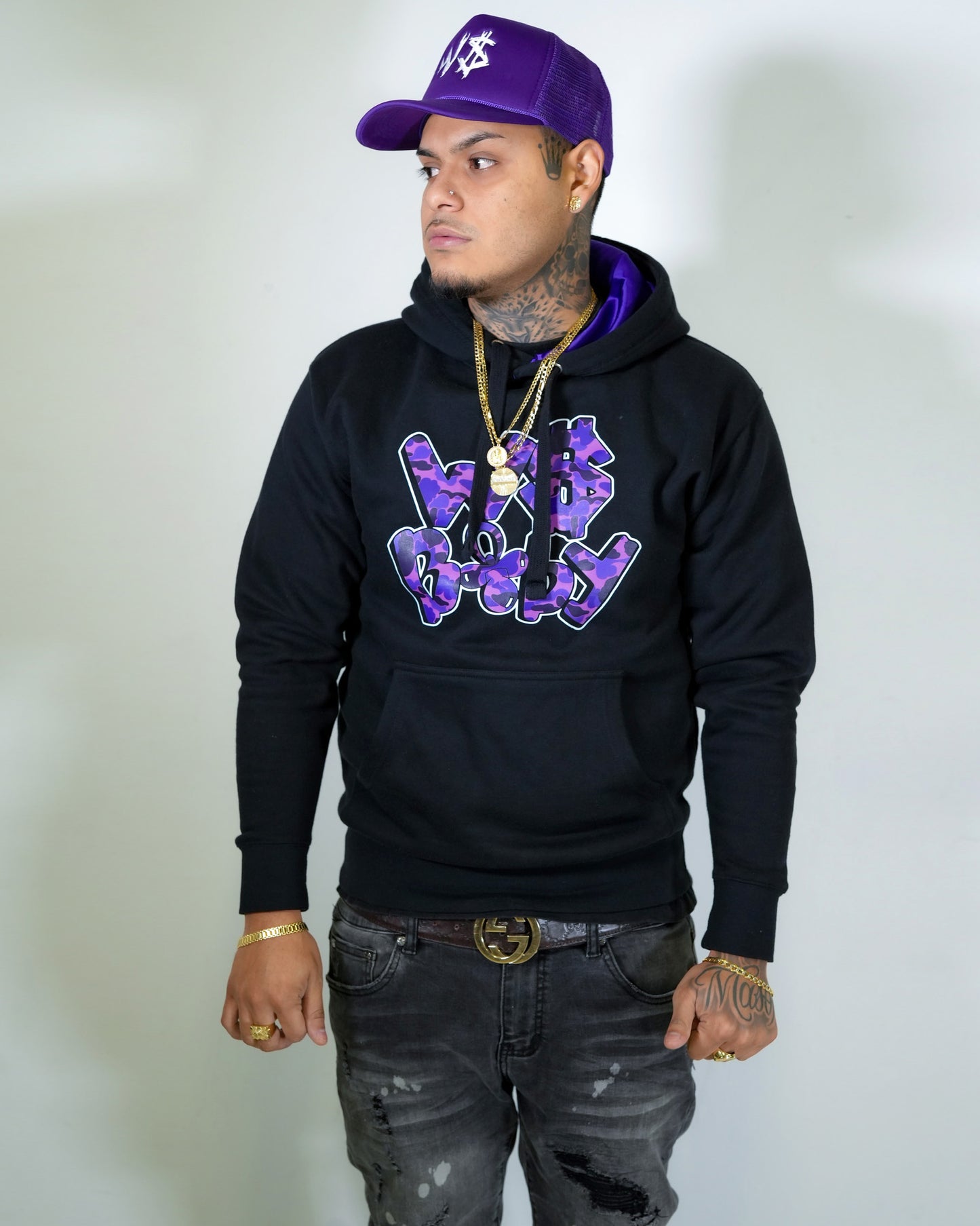 Black & Purple Hoodie