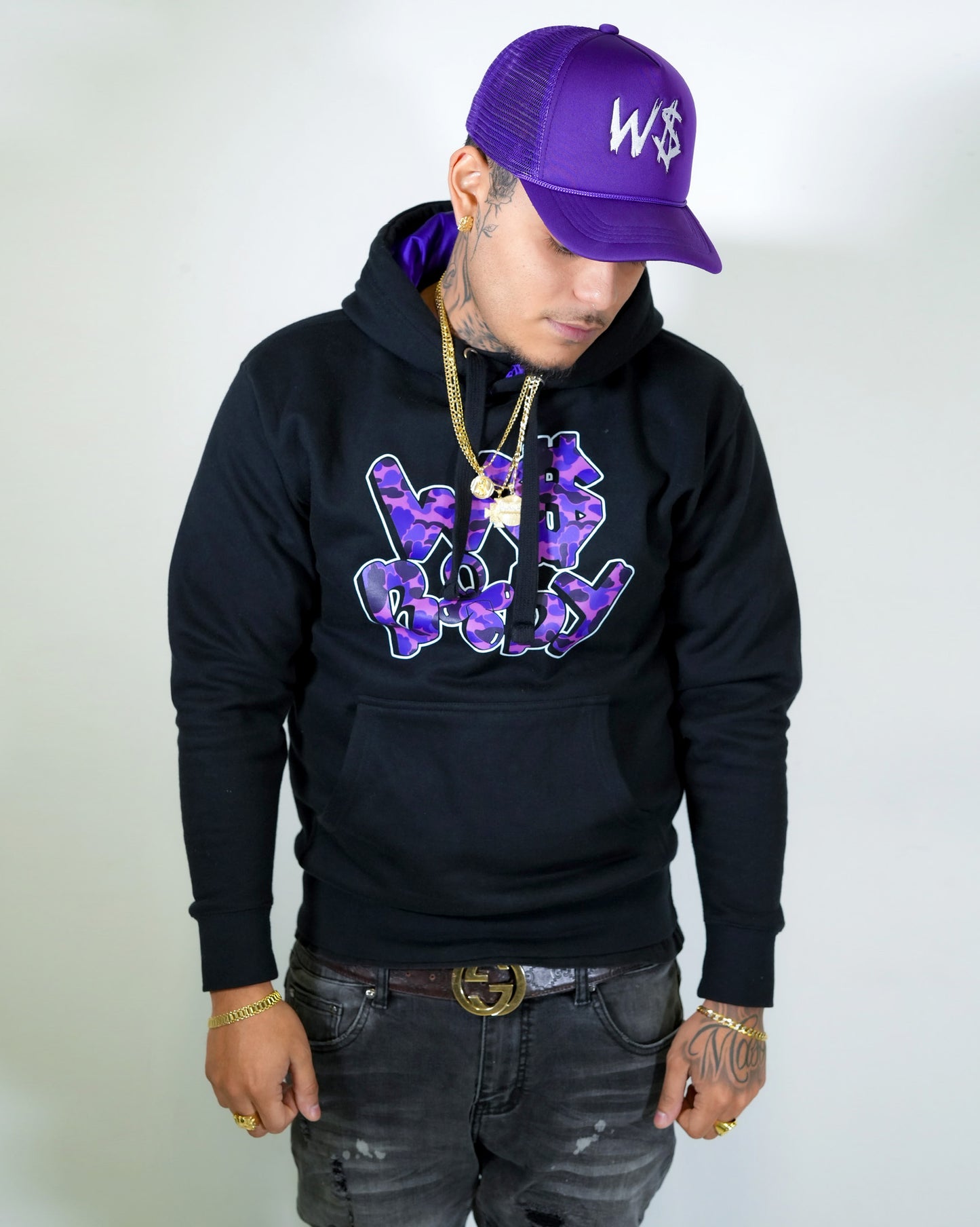 Black & Purple Hoodie