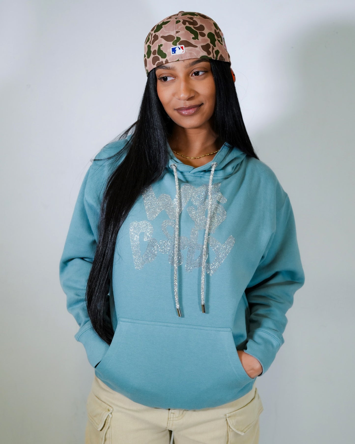 WS Jewel Hoodie Blue