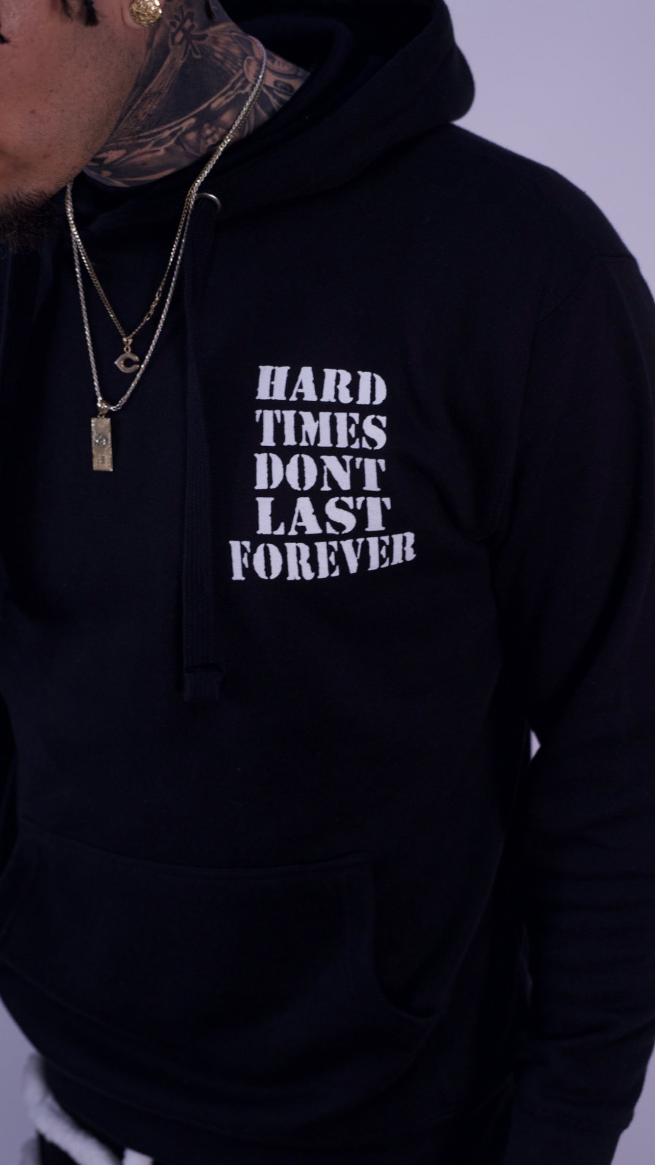 Hard Times Black Hoodie