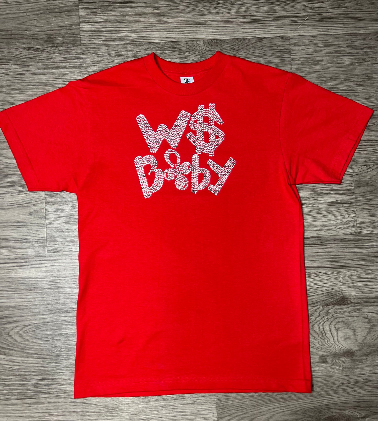 W$Baby Red Bussdown T-Shirt