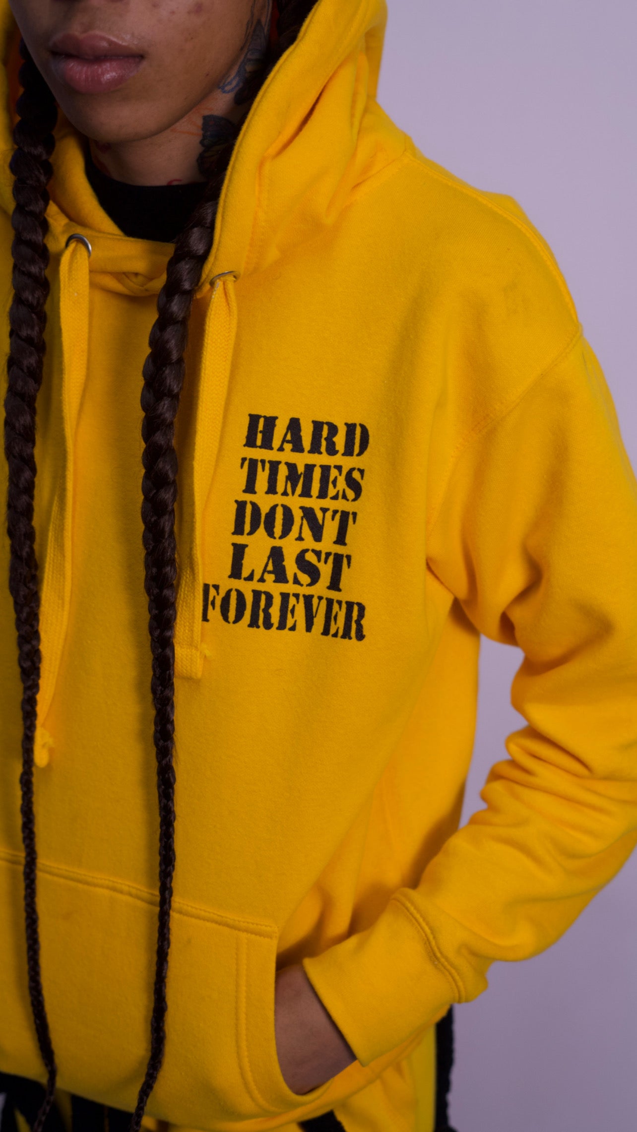 Hard Times Yellow Hoodie